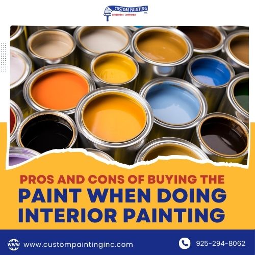 Pros and Cons of Buying the Paint When Doing Interior Painting