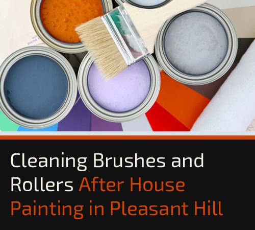 Cleaning Brushes and Rollers After House Painting in Pleasant Hill