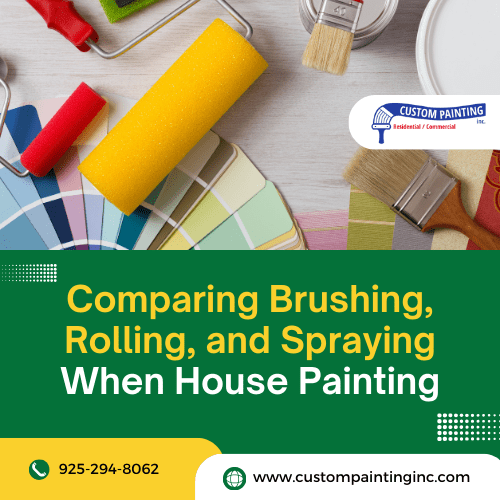 Comparing Brushing, Rolling, and Spraying When House Painting