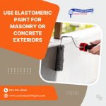 Use Elastomeric Paint for Masonry or Concrete Exteriors