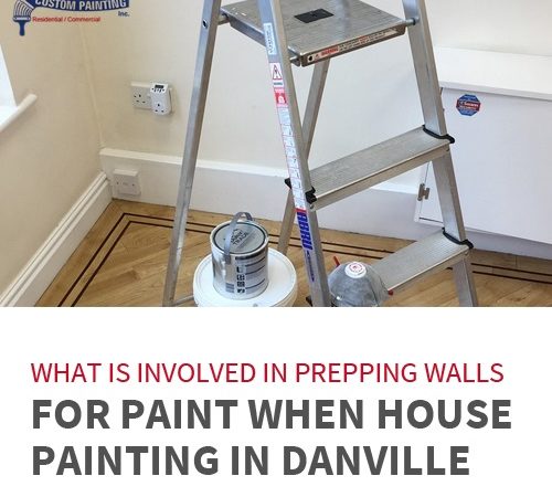 What Is Involved in Prepping Walls for Paint When House Painting in Danville?