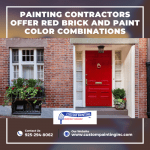 Painting Contractors Offer Red Brick And Paint Color Combinations