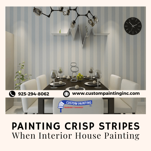 Painting Crisp Stripes When Interior House Painting