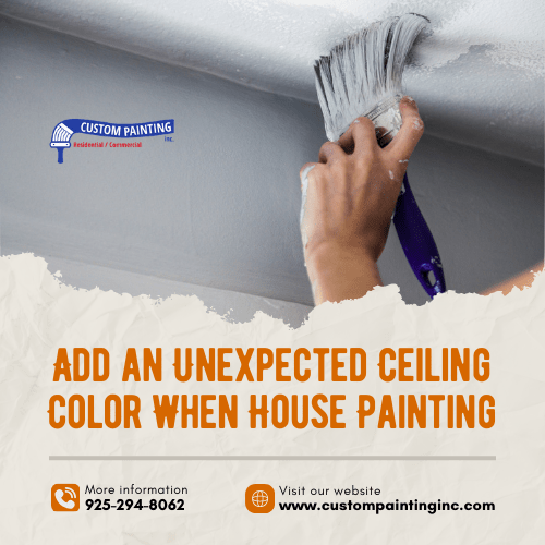 Add an Unexpected Ceiling Color When House Painting