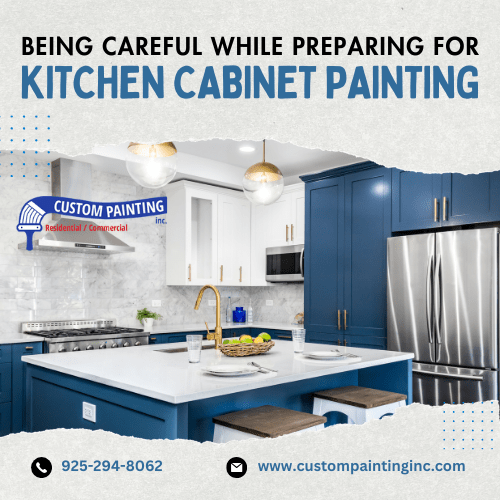 Being Careful While Preparing for Kitchen Cabinet Painting