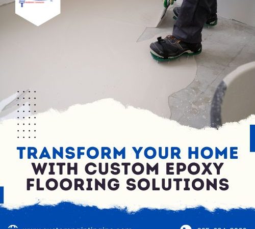 Transform Your Home with Custom Epoxy Flooring Solutions