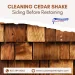 Cleaning Cedar Shake Siding Before Restaining