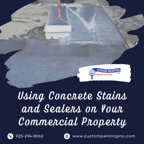 Using Concrete Stains and Sealers on Your Commercial Property