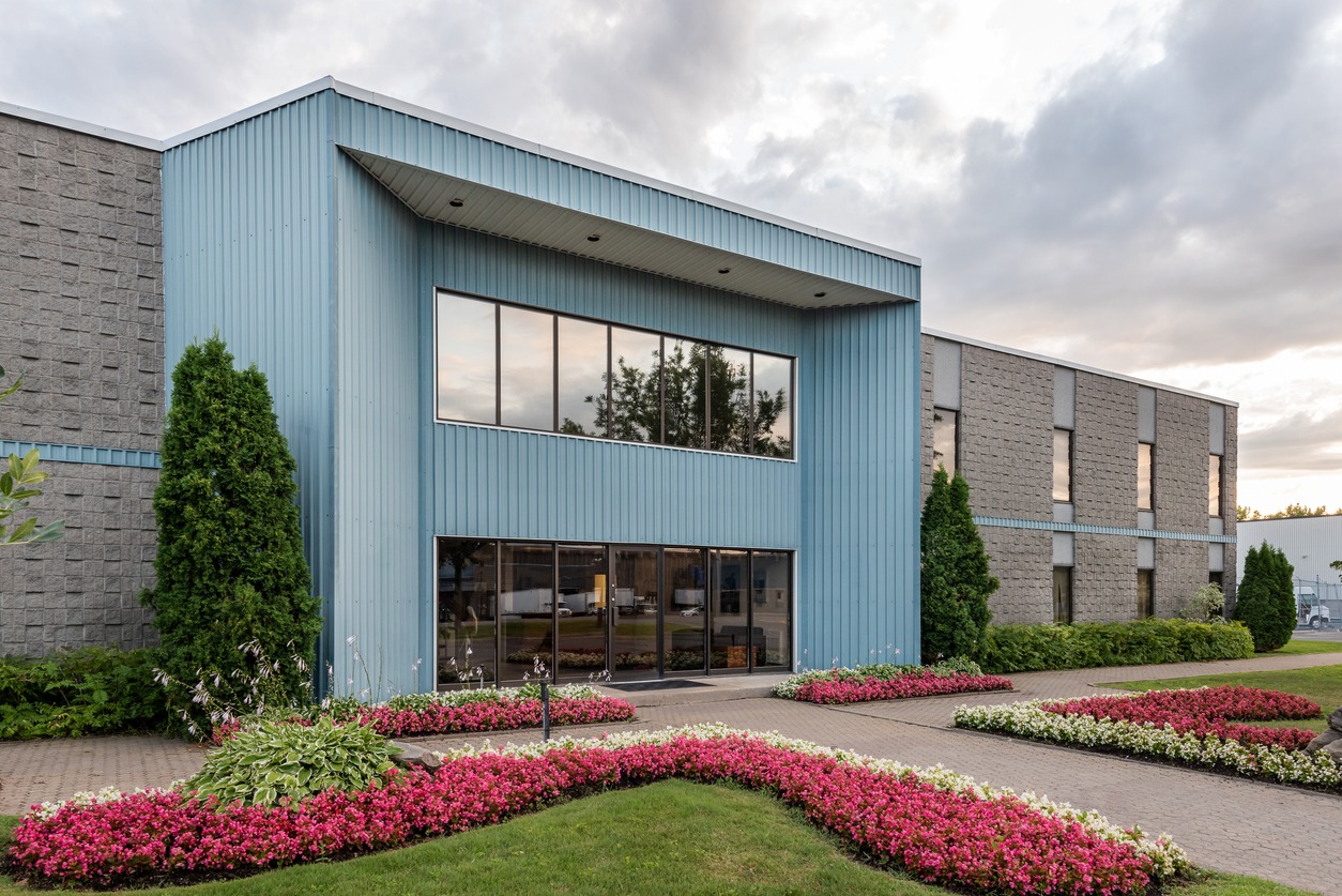 Small business building exterior