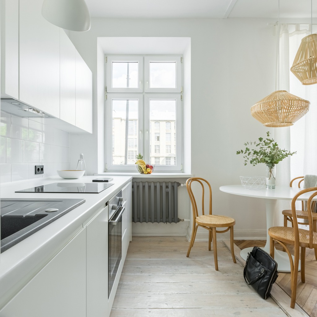 Table and chairs in kitchen