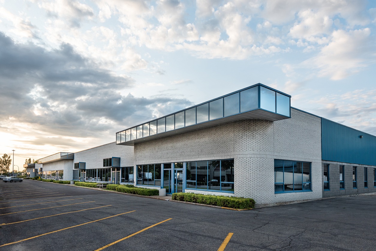 Small business building exterior