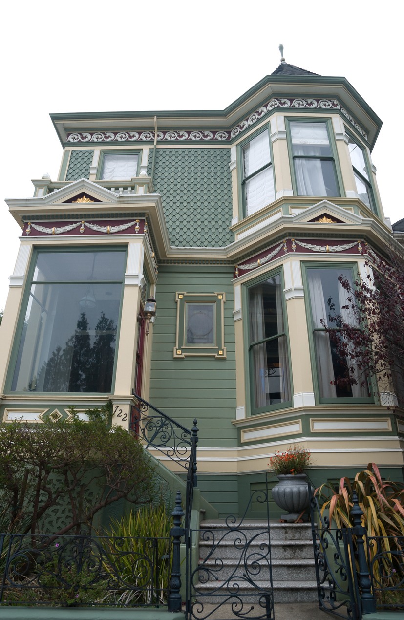 Historic Victorian Home in San Francisco California USA